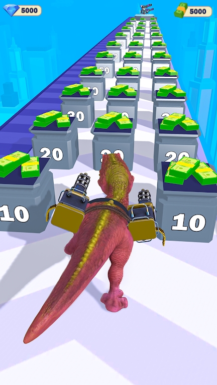 恐龙射手枪进化跑游戏手机版