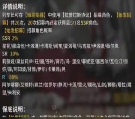 雷索纳斯新手池保底是什么机制