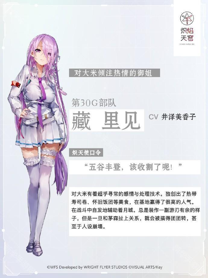 炽焰天穹30G部队成员一览