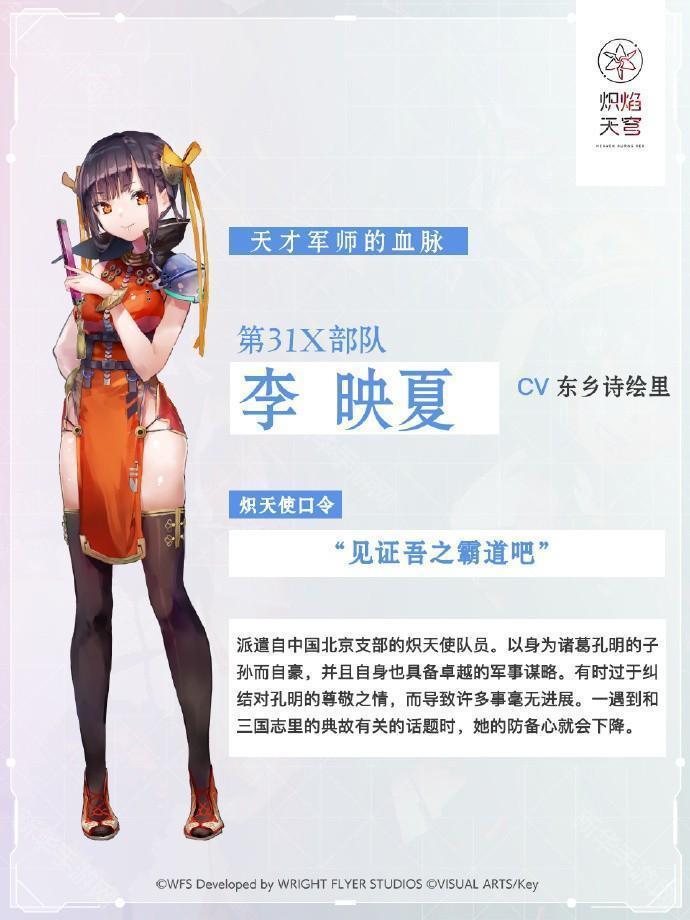 炽焰天穹31X部队成员一览