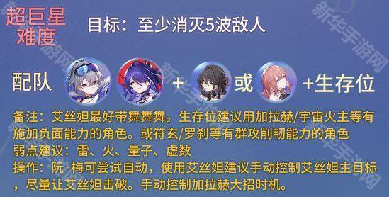 崩坏星穹铁道星芒烁变全试用角色第二关攻略