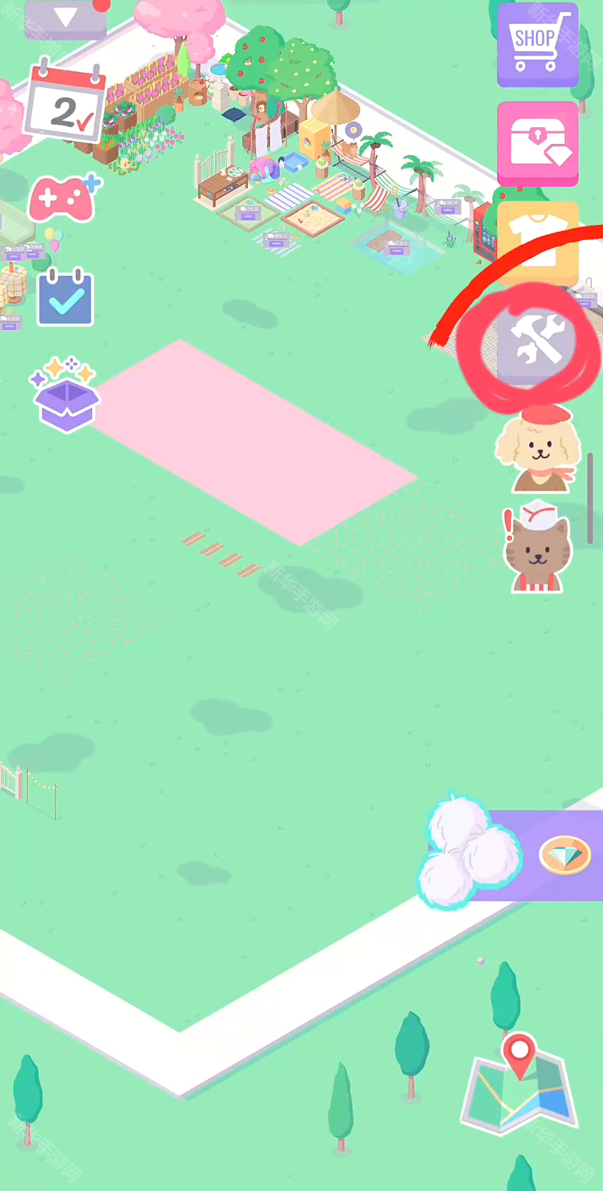 猫猫和狗狗冰淇淋土地购买方法