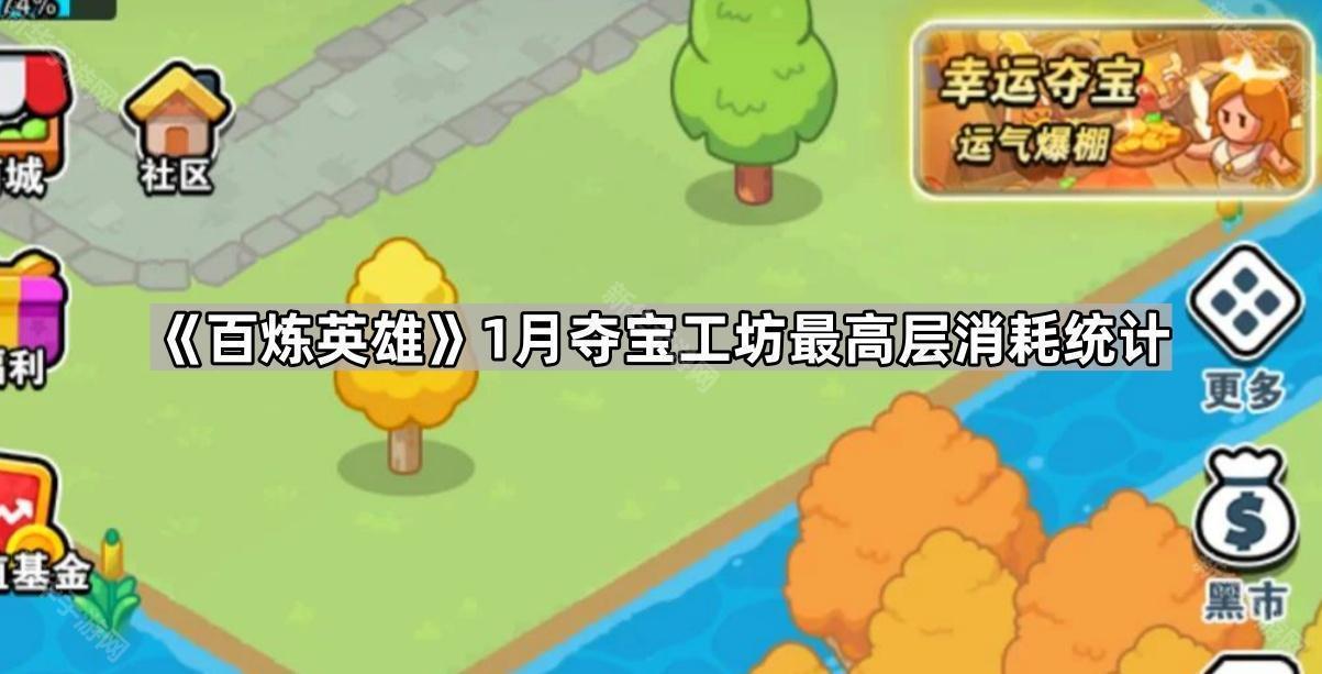 百炼英雄1月夺宝工坊最高层消耗统计