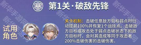 崩坏星穹铁道星芒烁变全试用角色第一关攻略