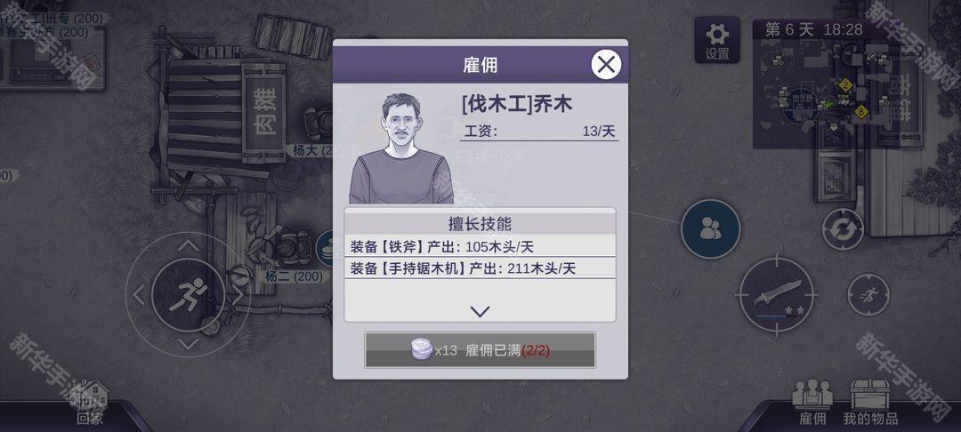 阿瑞斯病毒2可雇佣工人一览