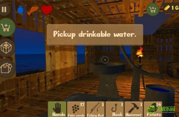 木筏求生汉化版喝水教程