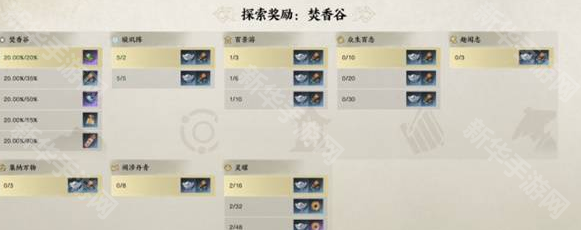 诛仙世界全地图探索奖励一览