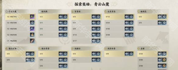 诛仙世界全地图探索奖励一览